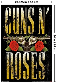 Guns N' Roses - Stacked Logo Wall Poster, 22.375" x 34"