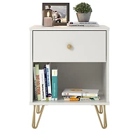 Novogratz Finley, table de chevet, blanc