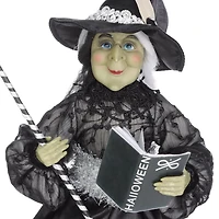 Tissu sur le thème d’Halloween Sorcière noire pour Les décorations d’intérieur d’Halloween