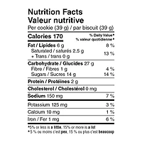Biscuits à l’avoine et aux raisins secs Mon marché fraîcheur 10 biscuits - 390 g