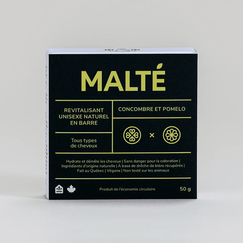 Natural Unisex Moisturizing and Detangling Conditioner Bar - Cucumber & Pomelo