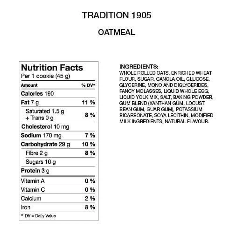 Galettes à l'avoine Tradition