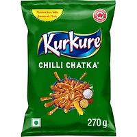 Kurkure grignotines aromatisées Chilli Chatka, 270 g. 270 g.