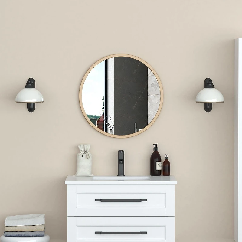 A&E Bain et Douche Brewery Or 24 Miroir