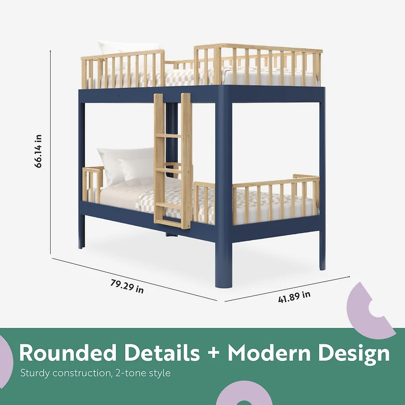 Storkcraft Next Santos Twin-over-Twin Bunk Bed