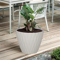 18" Tuftted Planter, Decorative Planter