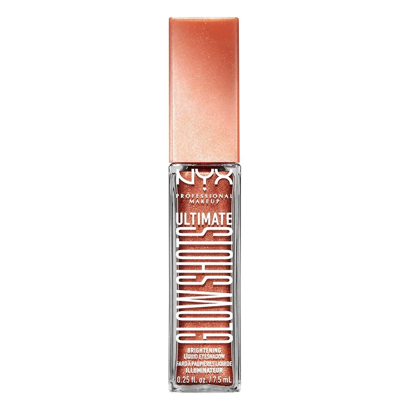 NYX PROFESSIONAL MAKEUP, Ombre à Paupières Ultimate Glow Shots, Ombres à paupières liquides, Tenue 12 hres - TWISTED TANGERINE