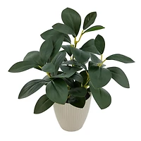 Plante artificielle d'intérieur en pot Mainstays de 27.9cm, Peperomia verte. Baby rubberplant en pot