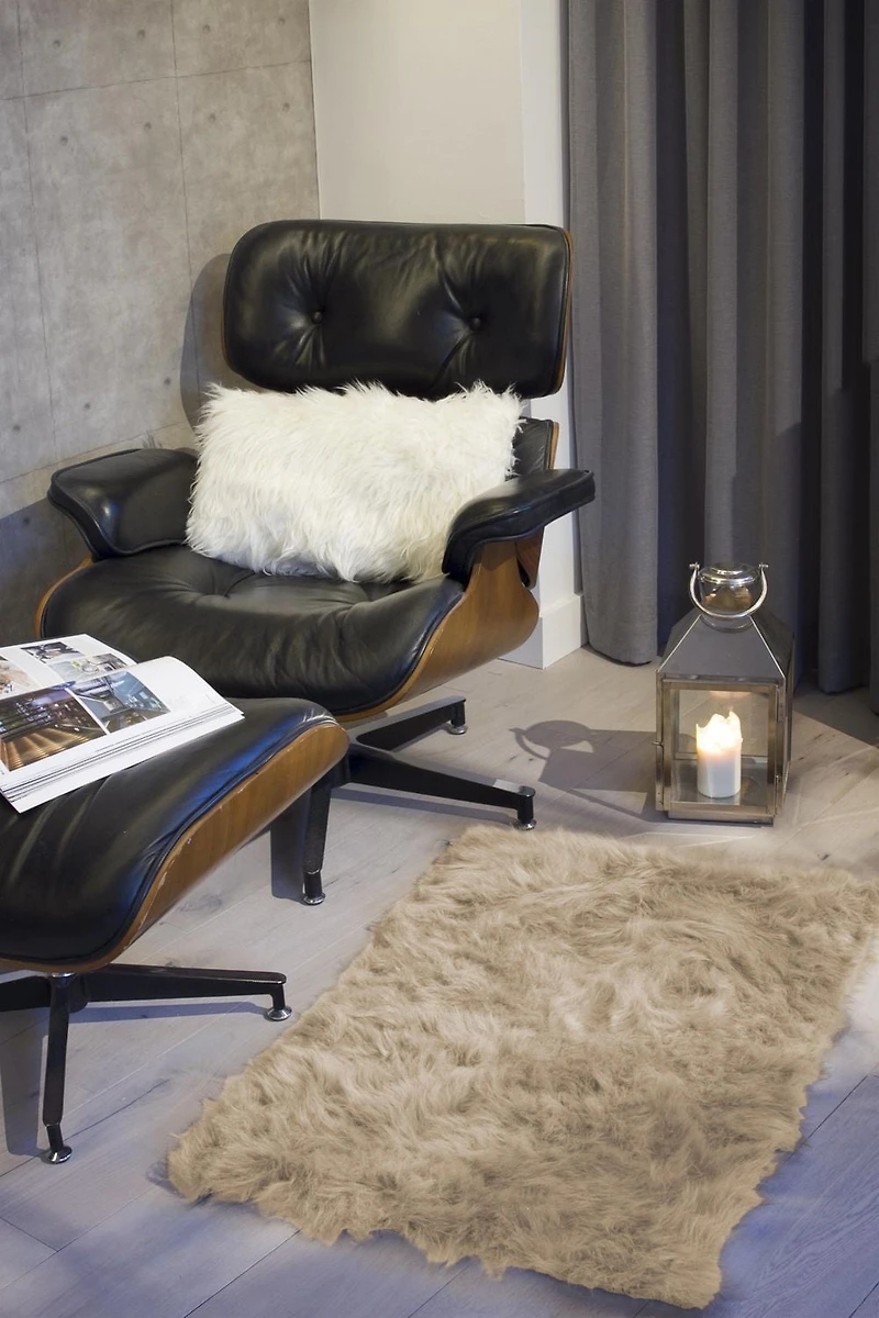 Tapis Hudson En Fausse Fourrure De Mouton H-Luxe