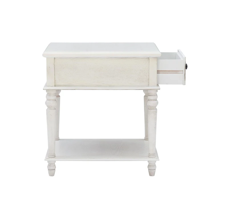 Table d'appoint Rivera, Blanc