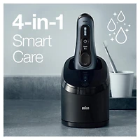 Rasoir électrique Braun Series 8 8453cc pour homme, tête 3+1 avec tondeuse de précision, rasoir électrique, technologie sonique et tête d’adaptation à 40°, centre SmartCare 5 en 1, utilisation sur pea