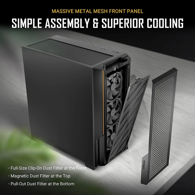 Antec P20CE - Tour Centrale - Atex Étendu - Pas d'Alimentation - USB/Audio