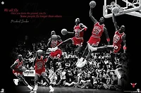 Michael Jordan - Fly 14.725" x 22.375" Wall Poster with Poster Mounts, by Trends International