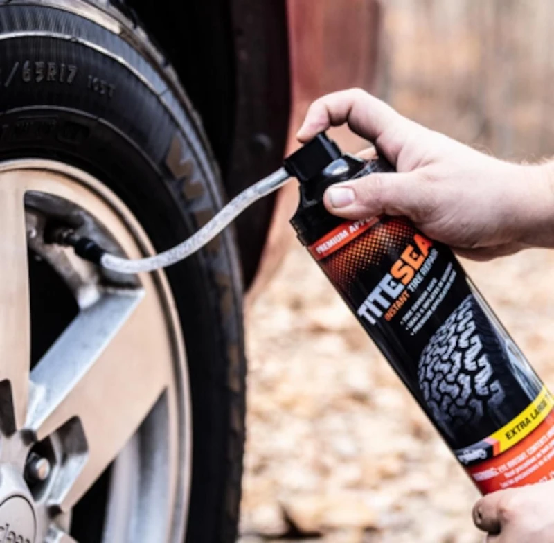 TiteSeal Jumbo Puncture Seal Réparation de pneus d'urgence 24,5 oz - Paquet de 6