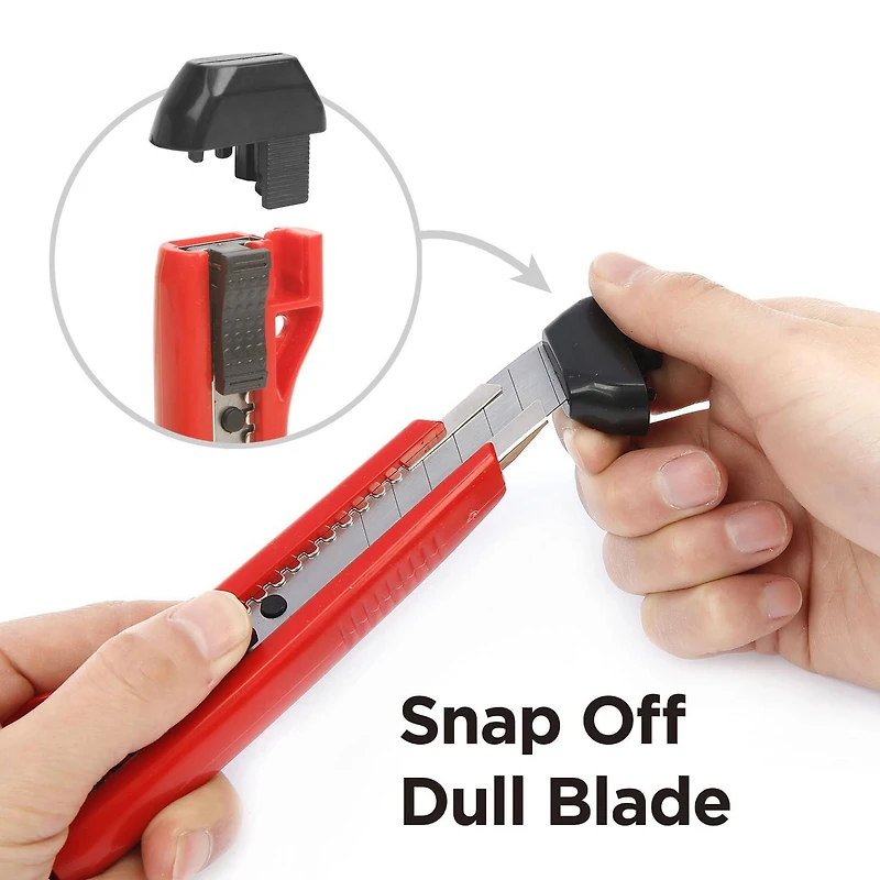Swiss Tech 18mm and 9mm Snap Off Knife Set, SK5 steel for extra sharpener