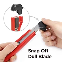 Swiss Tech 18mm and 9mm Snap Off Knife Set, SK5 steel for extra sharpener