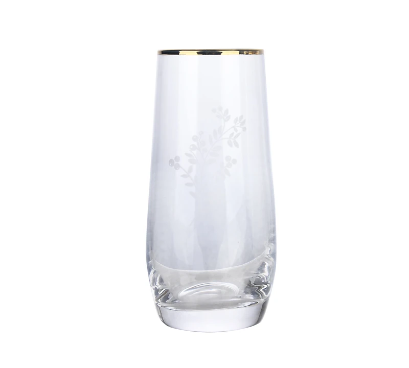 Holiday Time WW Berry Stemless Champagne Glass, 11oz, 1piece