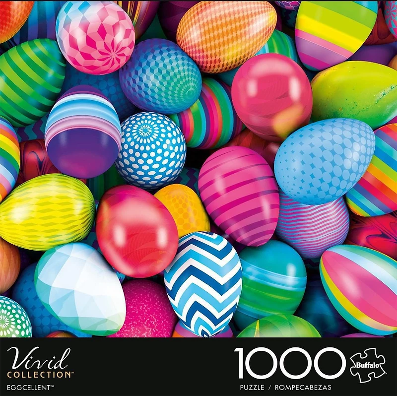 Buffalo Games - Vivid Collection - Eggcellent - 1000 Piece Jigsaw Puzzle