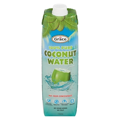 Grace 100% Pure Coconut Water, 1L Bottle