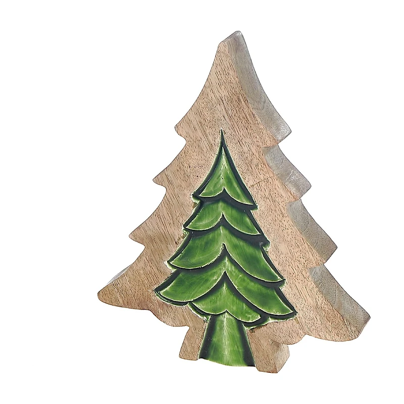 Wood Carved Tree With Insert(Small)