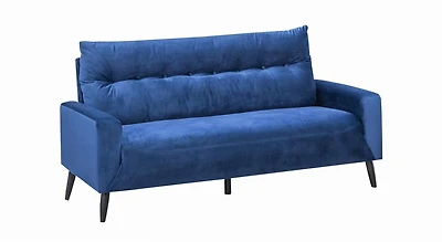 Topline Home Furnishings Sofa, Blue Velvet