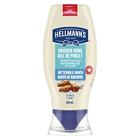 Hellmann's Trempette style mayonnaise pour ailes de poulet, saveur de ranch au babeurre 340ml