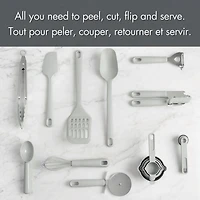 19PC Kitchen Utensil Set, Grey