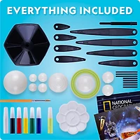 National Geographic: Glow in the Dark Solar System – Educational STEM Kit for Kids Ages 6+, Solar System