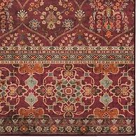 Neil 3' x 5' Washable Accent Rug, Garnet and Ivory