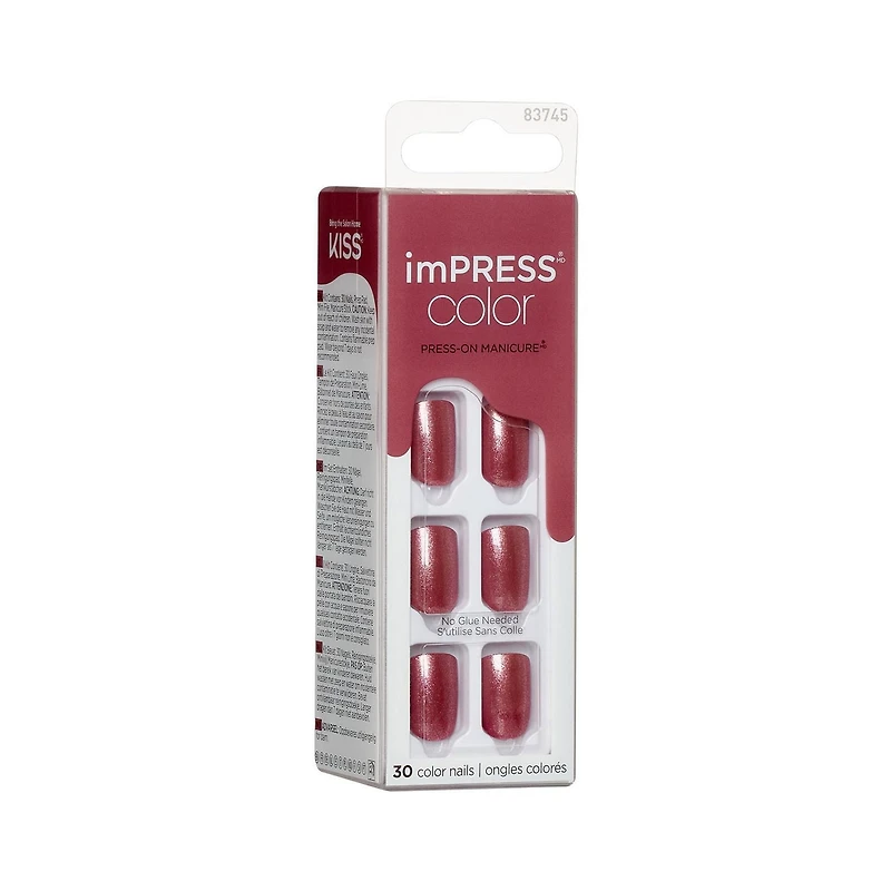 KISS imPRESS faux ongles de couleur - Peanut Pink