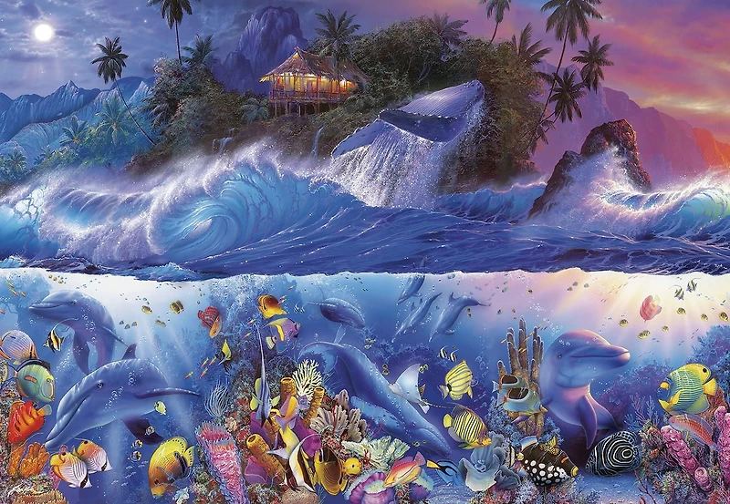 Buffalo Games Christian Riese Lassen Beyond the Reef III 2000 Piece Jigsaw Puzzle