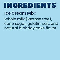 Pooch Creamery Mélange pour crème glacée au goût de gâteau d’anniversaire pour chiens 4,65 onces