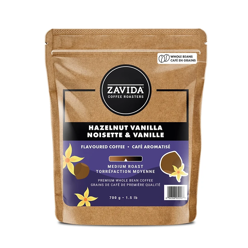 Zavida Sac De Café En Grains Entiers Noisette Vanille 700g 9.25