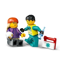 LEGO City Emergency Ambulance Toy - Building Sensory Toy for Kids, Boys and Girls, Ages 5+ - Educational, Learning Gift Idea for Birthdays and Holidays - Skateboarder and Driver Minifigures - 60451, Includes 184 Pieces, Ages 5+