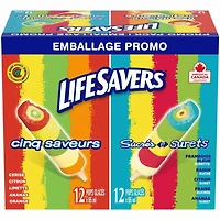 Pops glacés LIFESAVERS assortis 24 x 65 ml