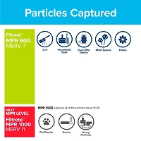 Filtrete™ Clean Living Dust Reduction Filter, MPR 600, 16 in x 25 in x 1 in