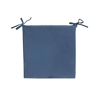 Solid Outdoor Chairpad Navy Blue - Set of 2