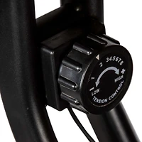 Iron Body Fitness Motion Series C4 Folding Exercise Bike with LCD Monitor, 8 Resistance Levels, Compact X-Frame Design