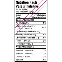 Croissants Originaux Pillsbury, Rouleaux de Croissant, Prêts à Cuire, 235 g, 8 unités 235g