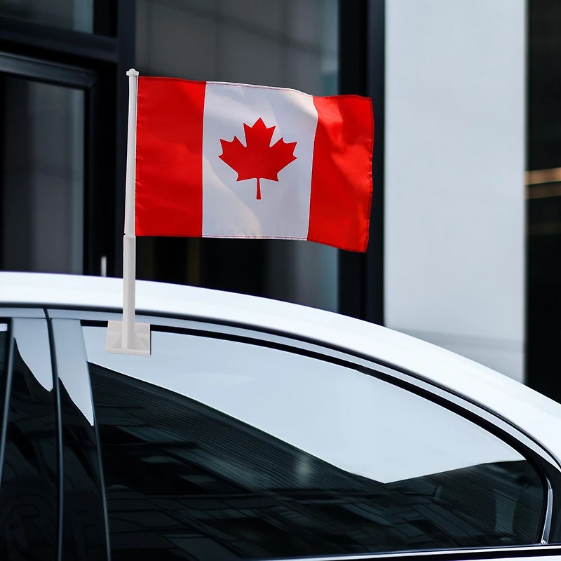 2 Pack Canada Car Flags – 11.3" x 19.5"