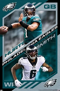 NFL Philadelphia Eagles - Jalen Hurts & DeVonta Smith 21 Wall Poster, 22.375" x 34"