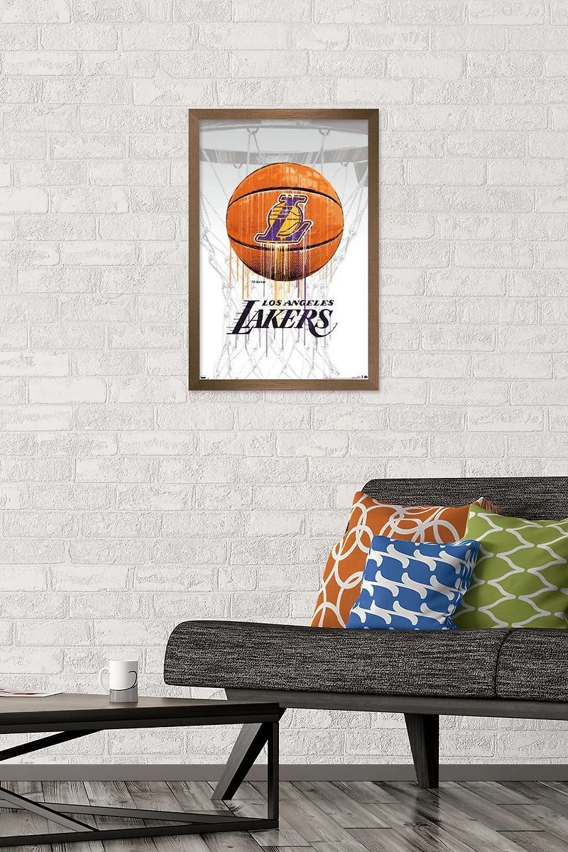 NBA Los Angeles Lakers - Drip Ball 20 Wall Poster