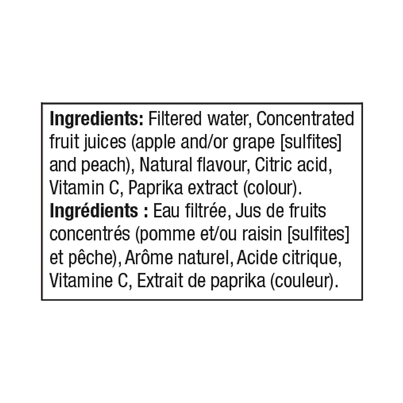 Boîtes de jus de pêche 8 x 200 ML