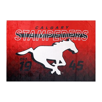 Couverture familiale des Stampeders de Calgary de la LCF, 62 po x 90 po