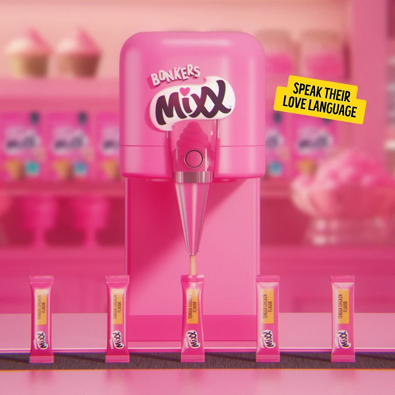 BONKERS™ Licky Tubes™, gâteries crémeuses pour chat à saveur de poulet, 4 tubes Emballage de 4 gâteries à saveur de poulet