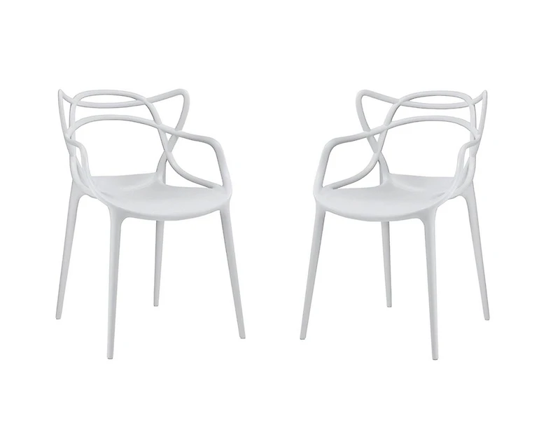 Heavenly Collection Plastic Dining Chair for Dining Area