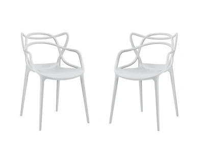 Heavenly Collection Plastic Dining Chair for Dining Area