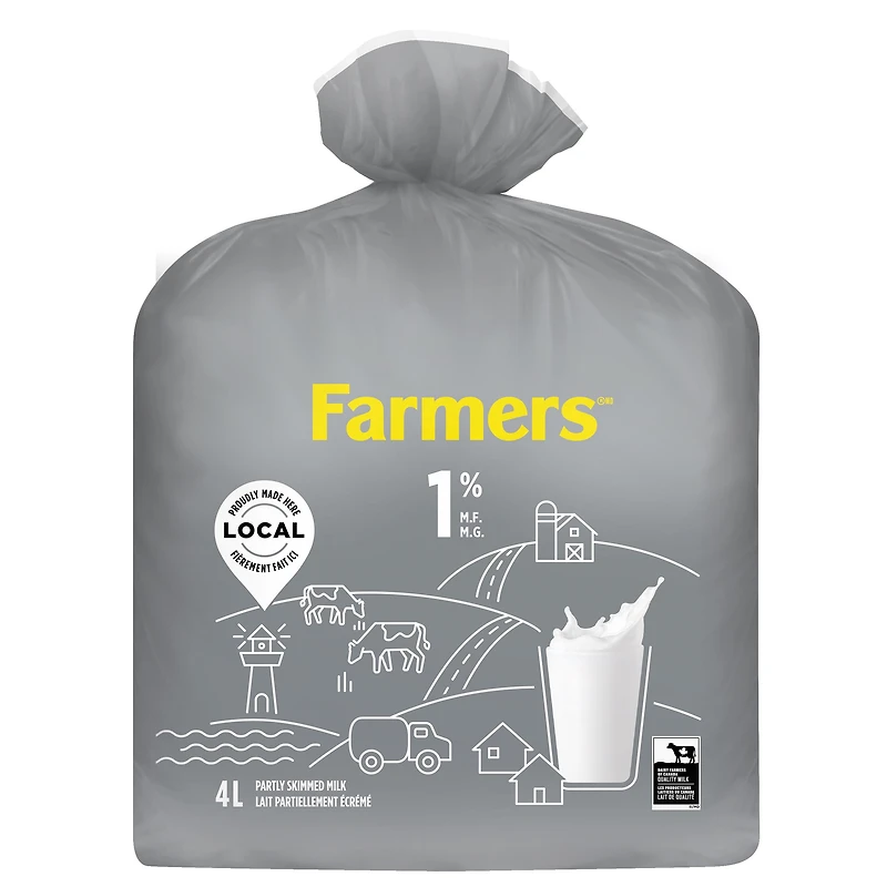 Farmers Lait Partiellement Écrémé 1 %