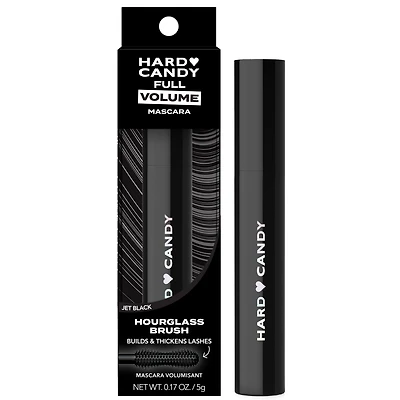 Hard Candy Full Volume Mascara, Volumizing Mascara, Hourglass Brush, Smudge-Proof