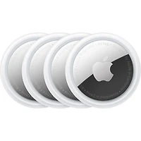 Apple Étiquette Aérienne Lot de 4, traqueur d’objets compatible avec Apple Find My - (Quantité limitée à 4 par commande et limite de 1 commande par foyer)